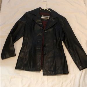Leather blazer. Size s.